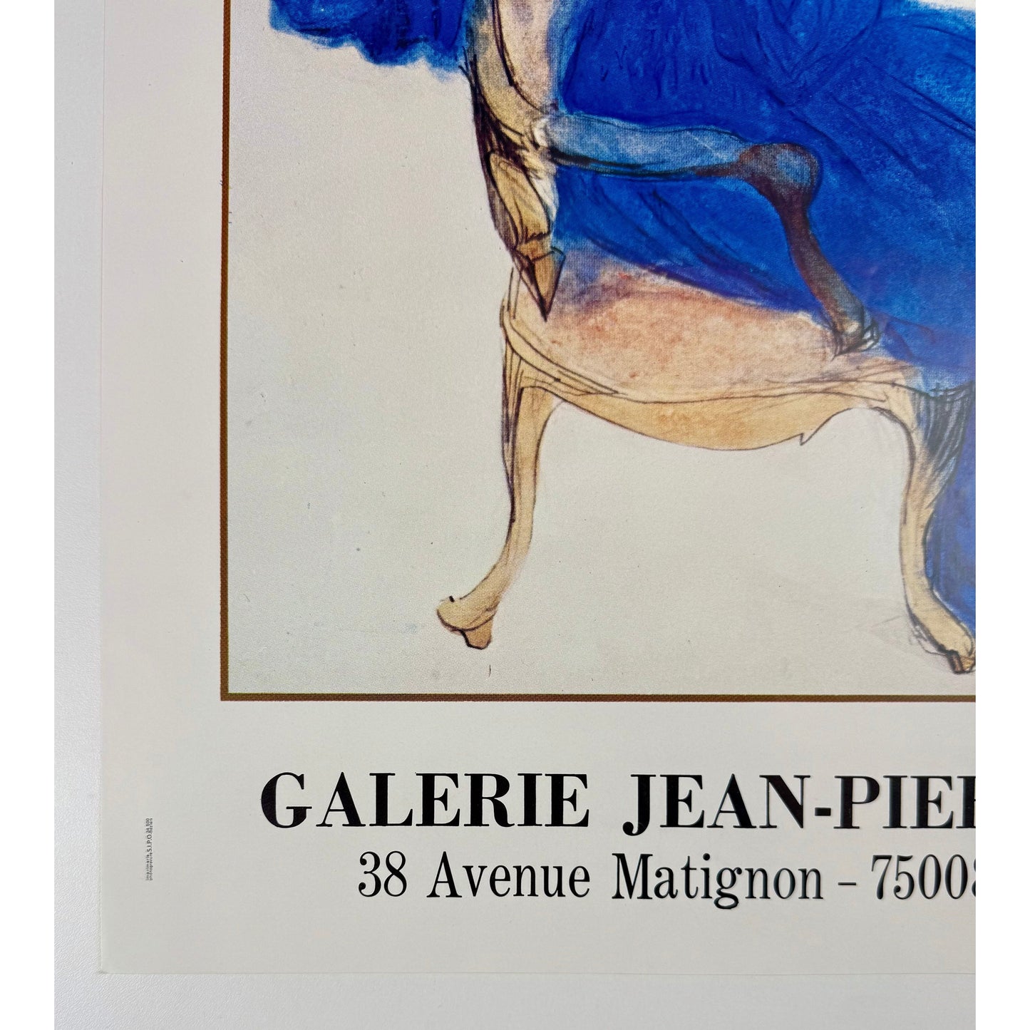 ORIGINAL POSTER - 1984 - JACQUES VILLON GALERIE JEAN-PIERRE JOUBERT