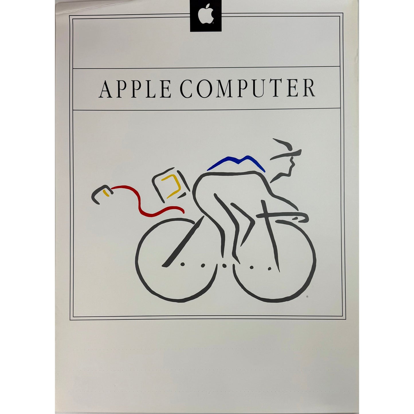 ORIGINAL POSTER - 1980s - WHEELS FOR THE MIND (PICASSO) (APPLE COMPUTER)