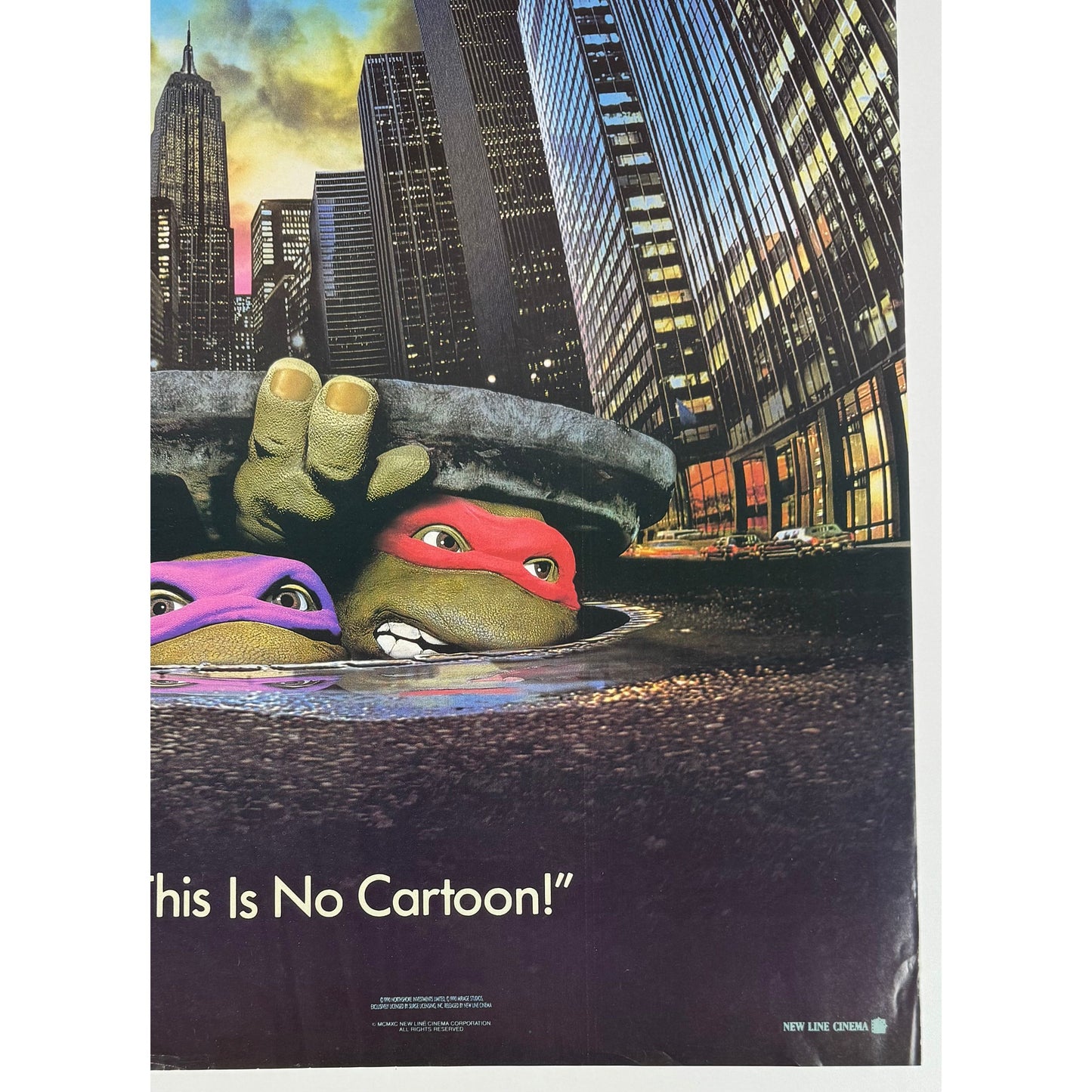 ORIGINAL POSTER - 1990 - TEENAGE MUTANT NINJA TURTLES (THE MOVIE)