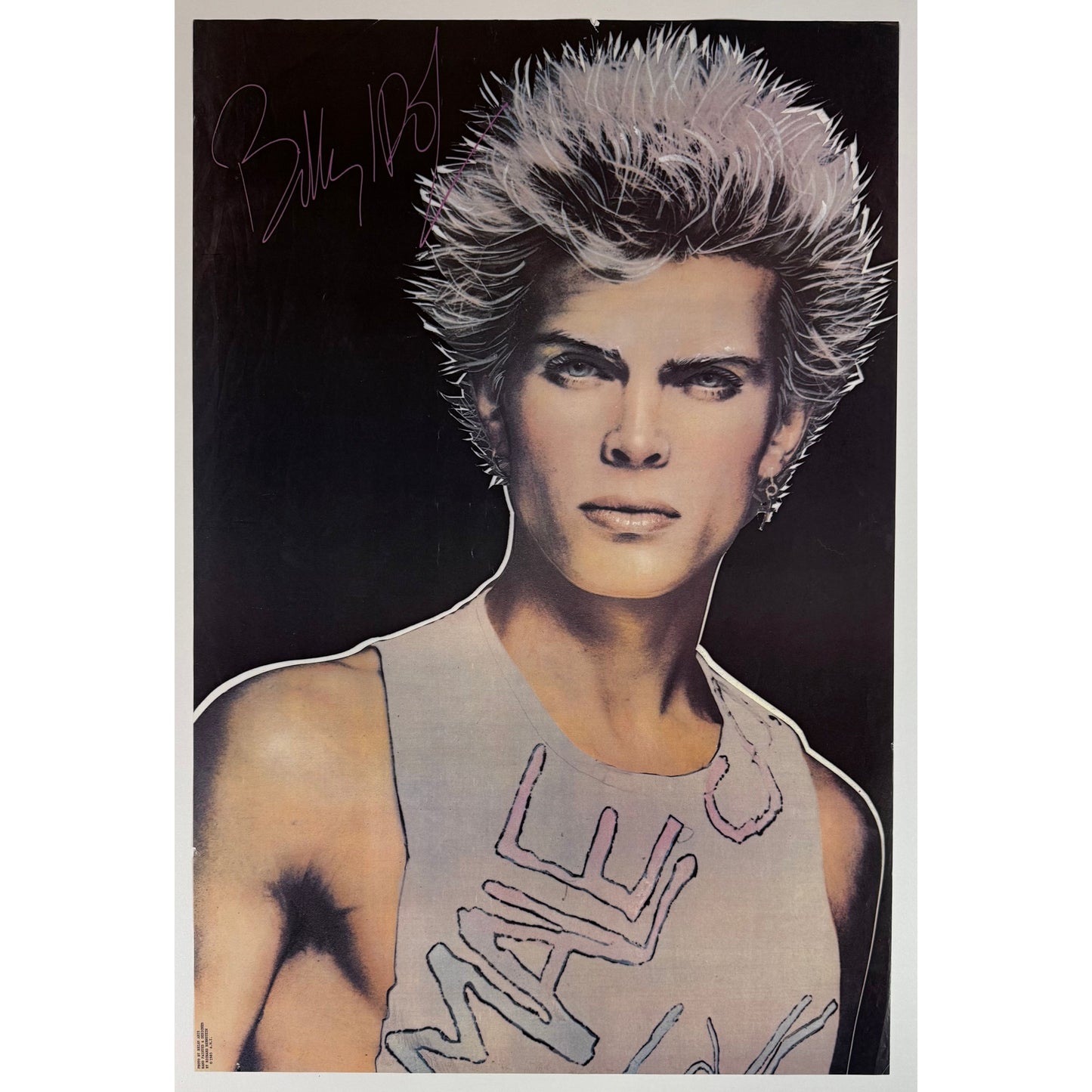 ORIGINAL POSTER - 1983 - BILLY IDOL