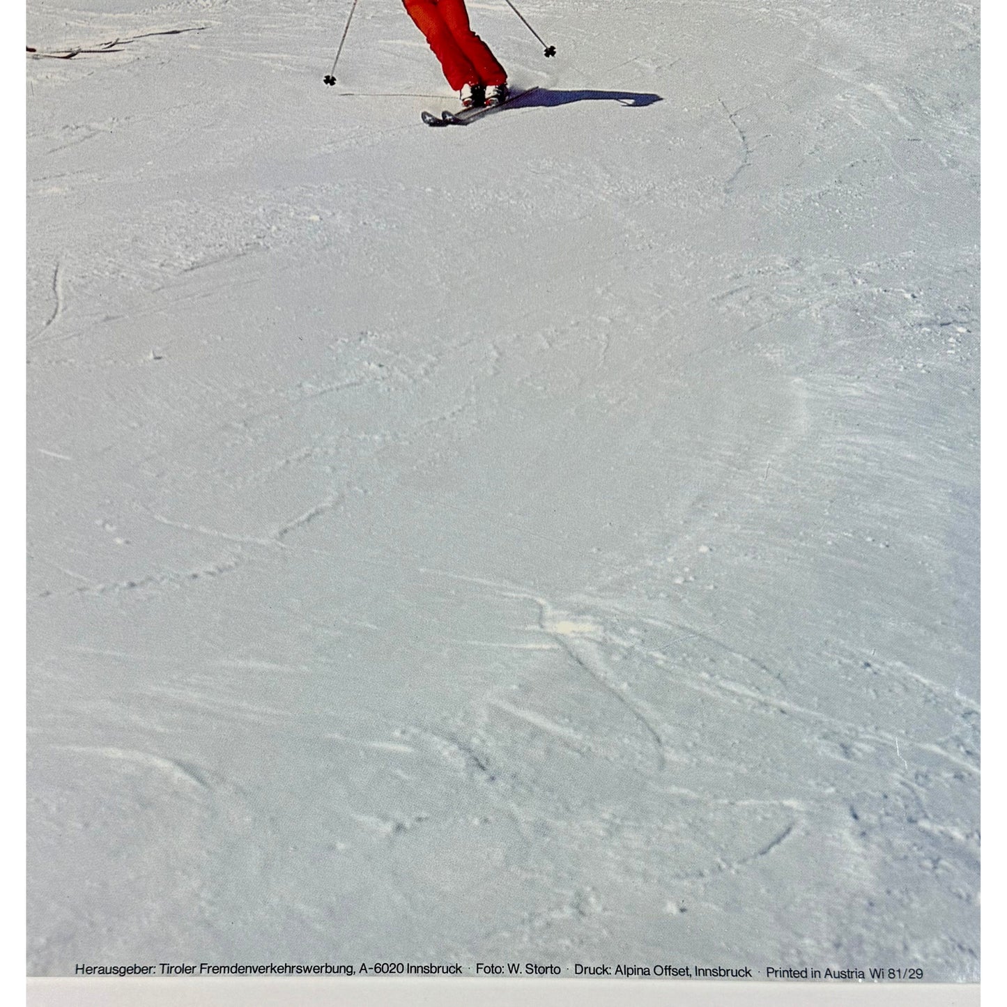 ORIGINAL POSTER - 1981 - TIROL INNSBRUCK AUSTRIA (SKI)