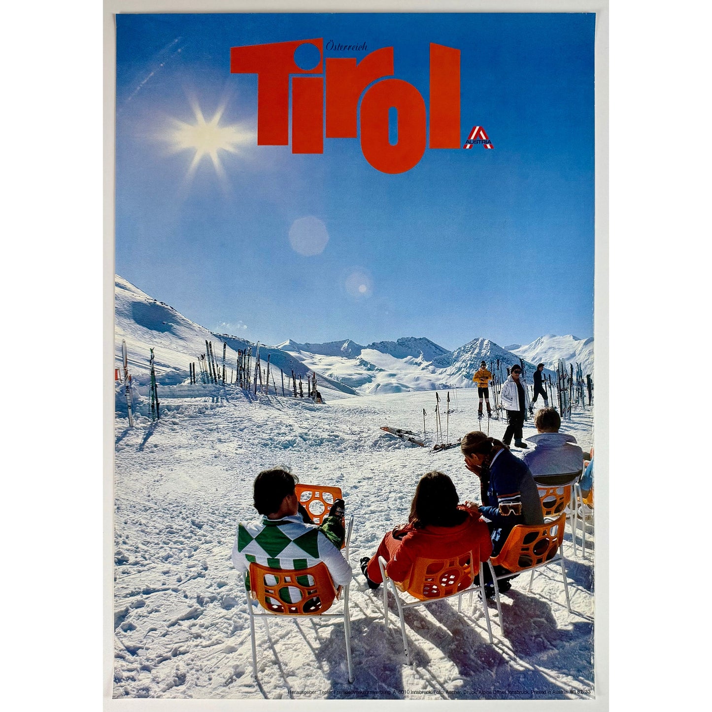 ORIGINAL POSTER - 1982 - TIROL INNSBRUCK AUSTRIA