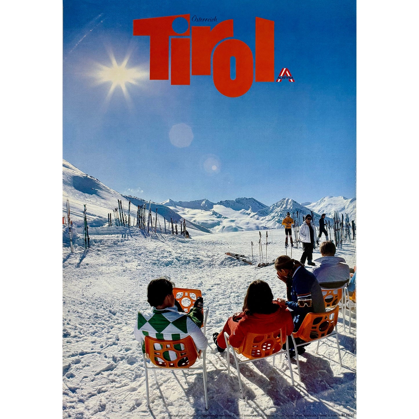 ORIGINAL POSTER - 1982 - TIROL INNSBRUCK AUSTRIA