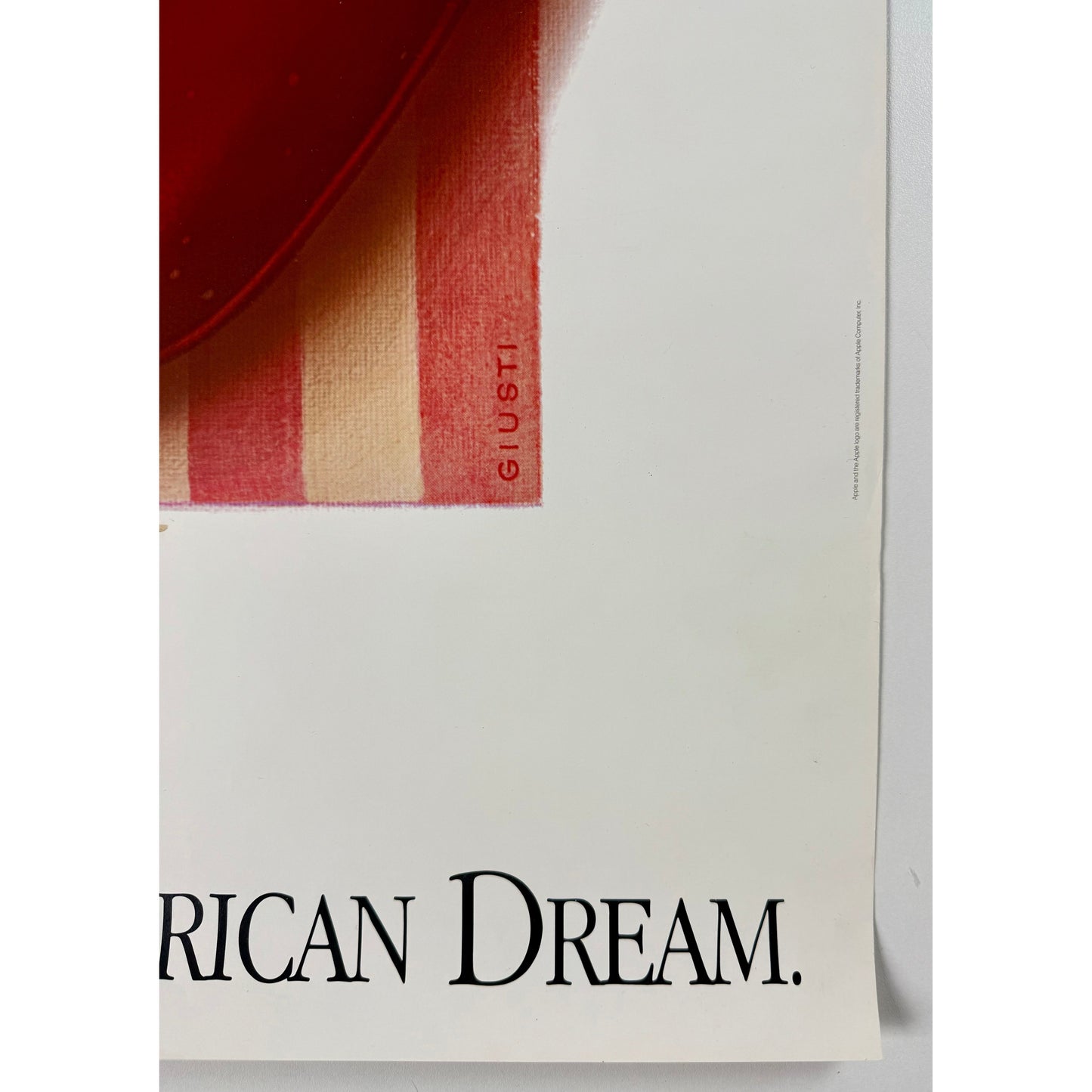 ORIGINAL POSTER - 1980s - APPLE / BUILDING AN AMERICAN DREAM