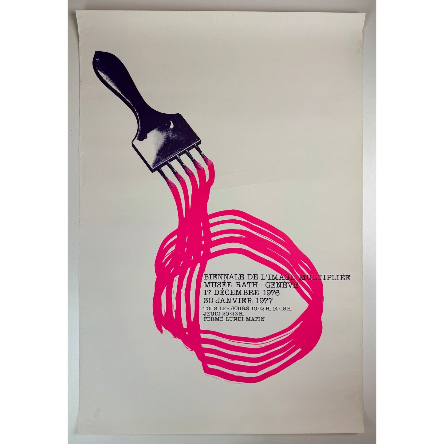 ORIGINAL POSTER - 1976 - BIENNALE DE L'IMAGE MULTIPLIÉE, GENEVE