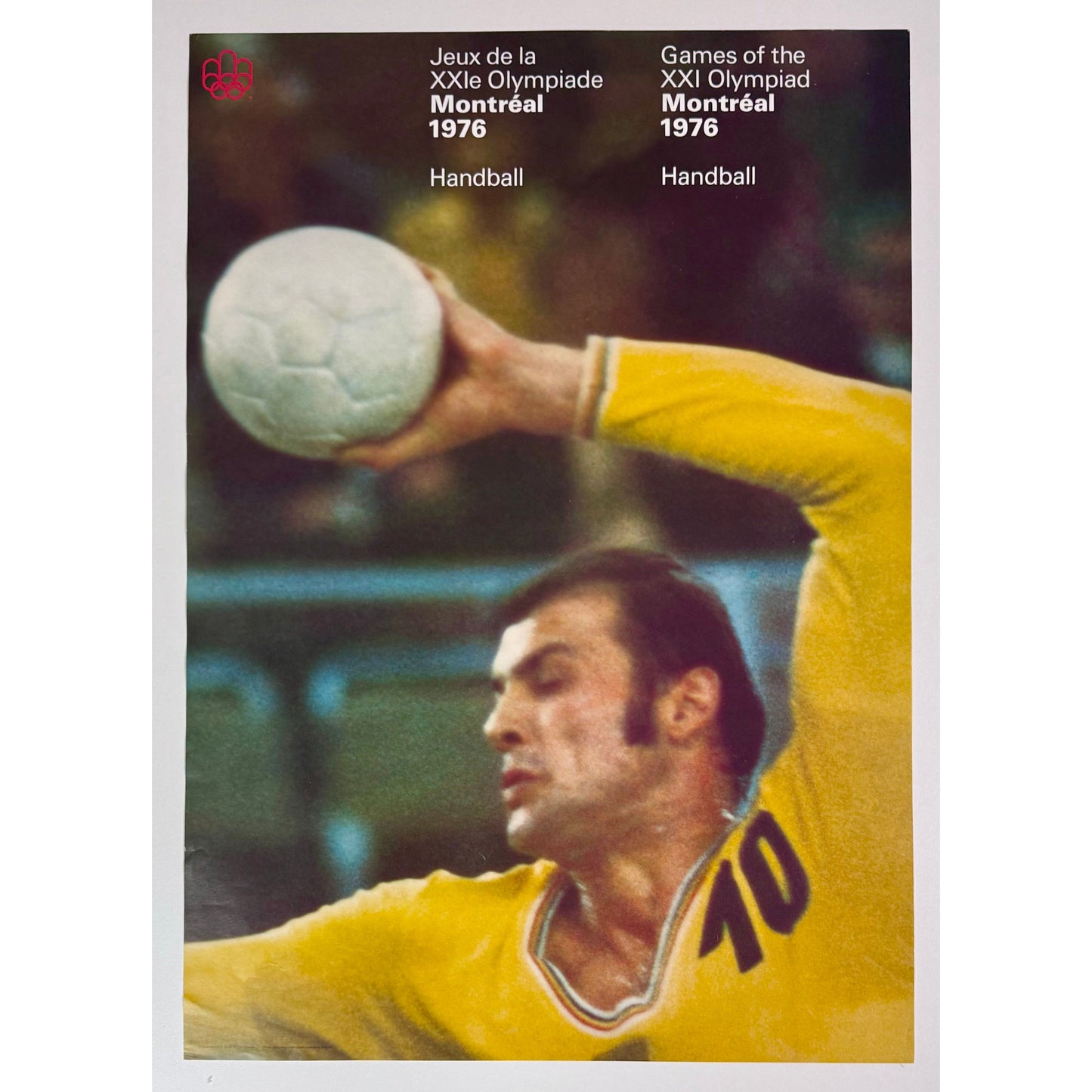 ORIGINAL POSTER - 1972 - GAMES OF THE XXI OLYMPIAD MONTRÉAL 1976 - HANDBALL