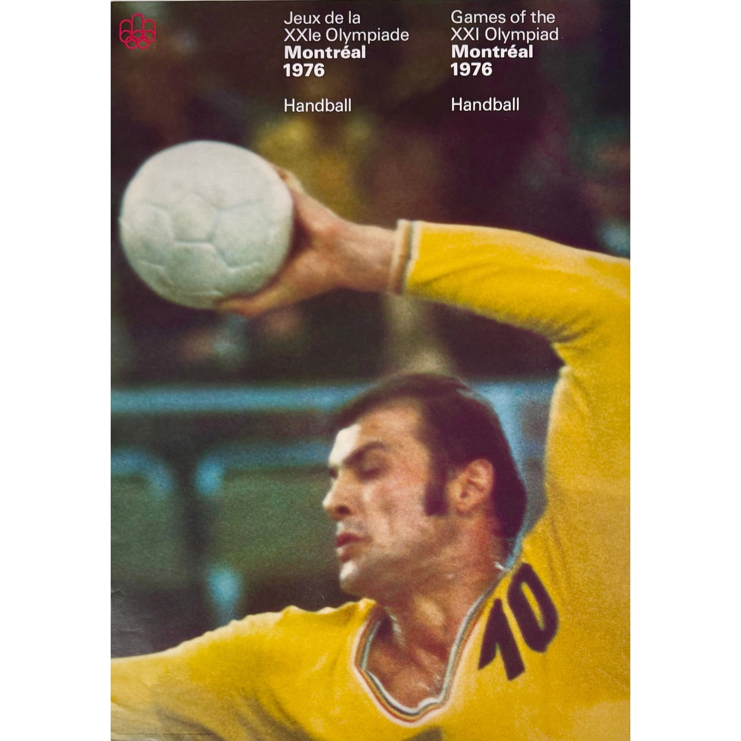 ORIGINAL POSTER - 1972 - GAMES OF THE XXI OLYMPIAD MONTRÉAL 1976 - HANDBALL