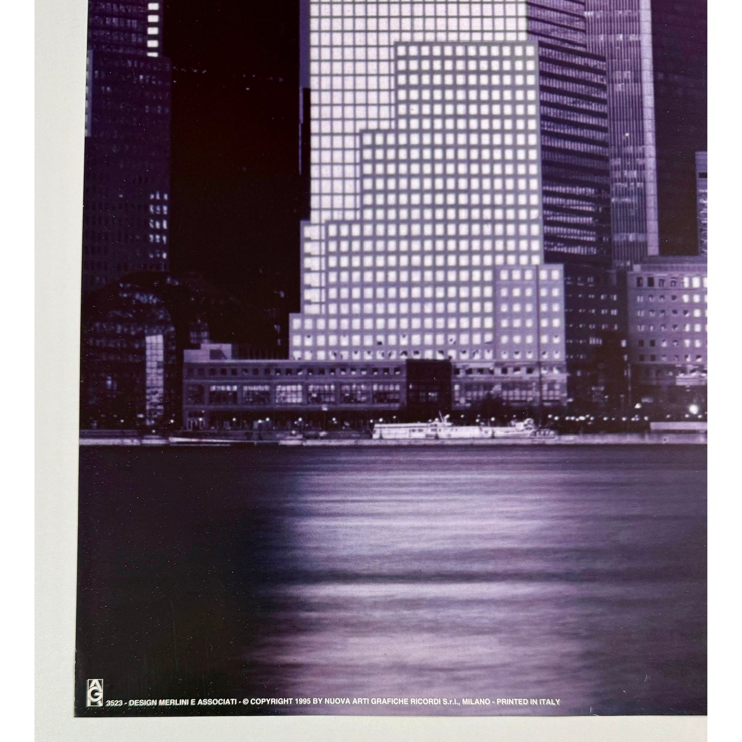 ORIGINAL POSTER - 1995 - THINK BIG! (NEW YORK - TWIN TOWERS)
