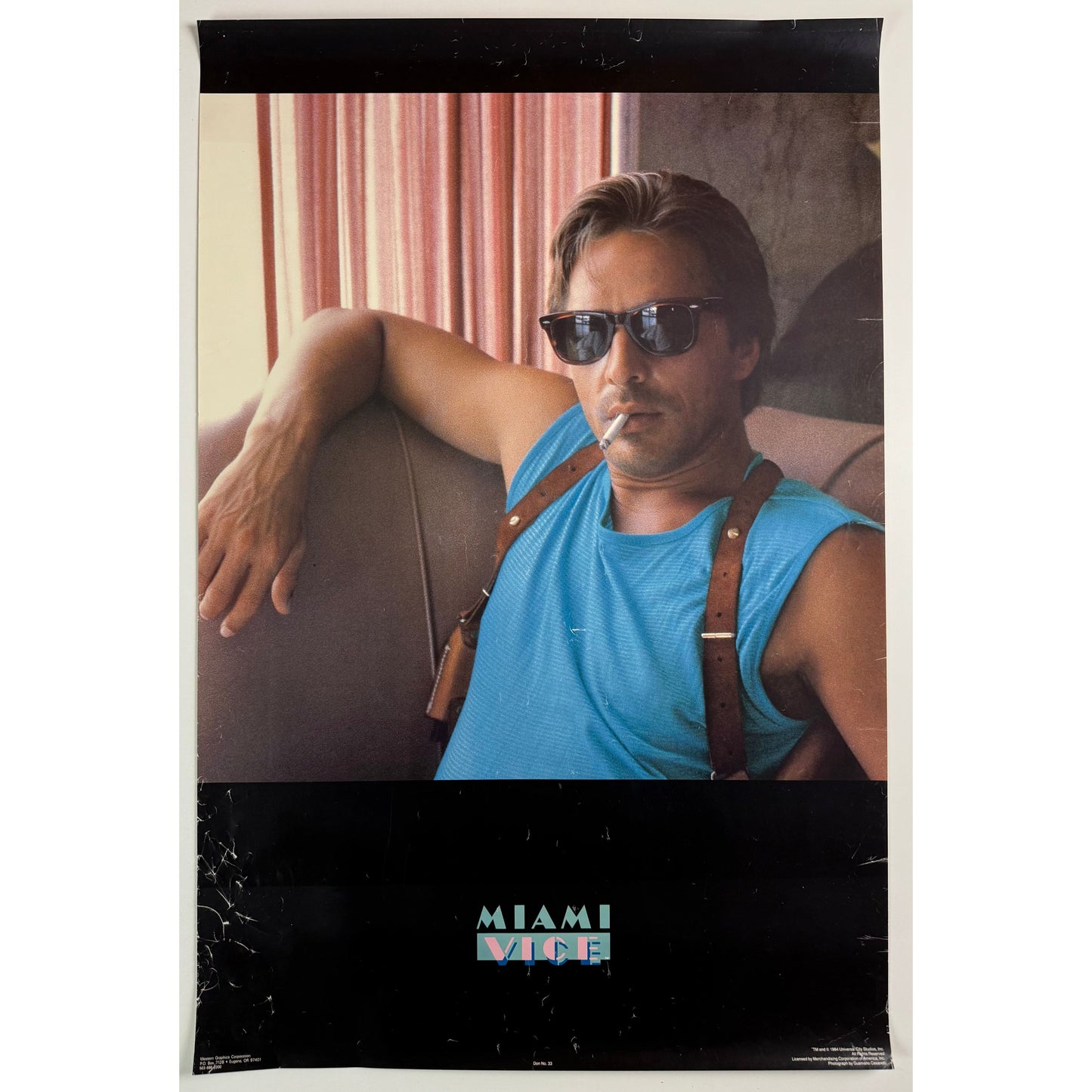 ORIGINAL POSTER - 1984 - MIAMI VICE (DON)