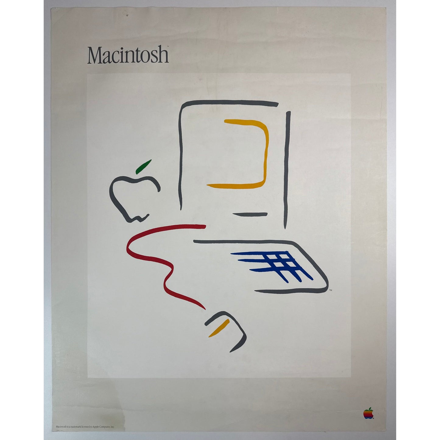 ORIGINAL POSTER - 1984 - PICASSO APPLE MACINTOSH