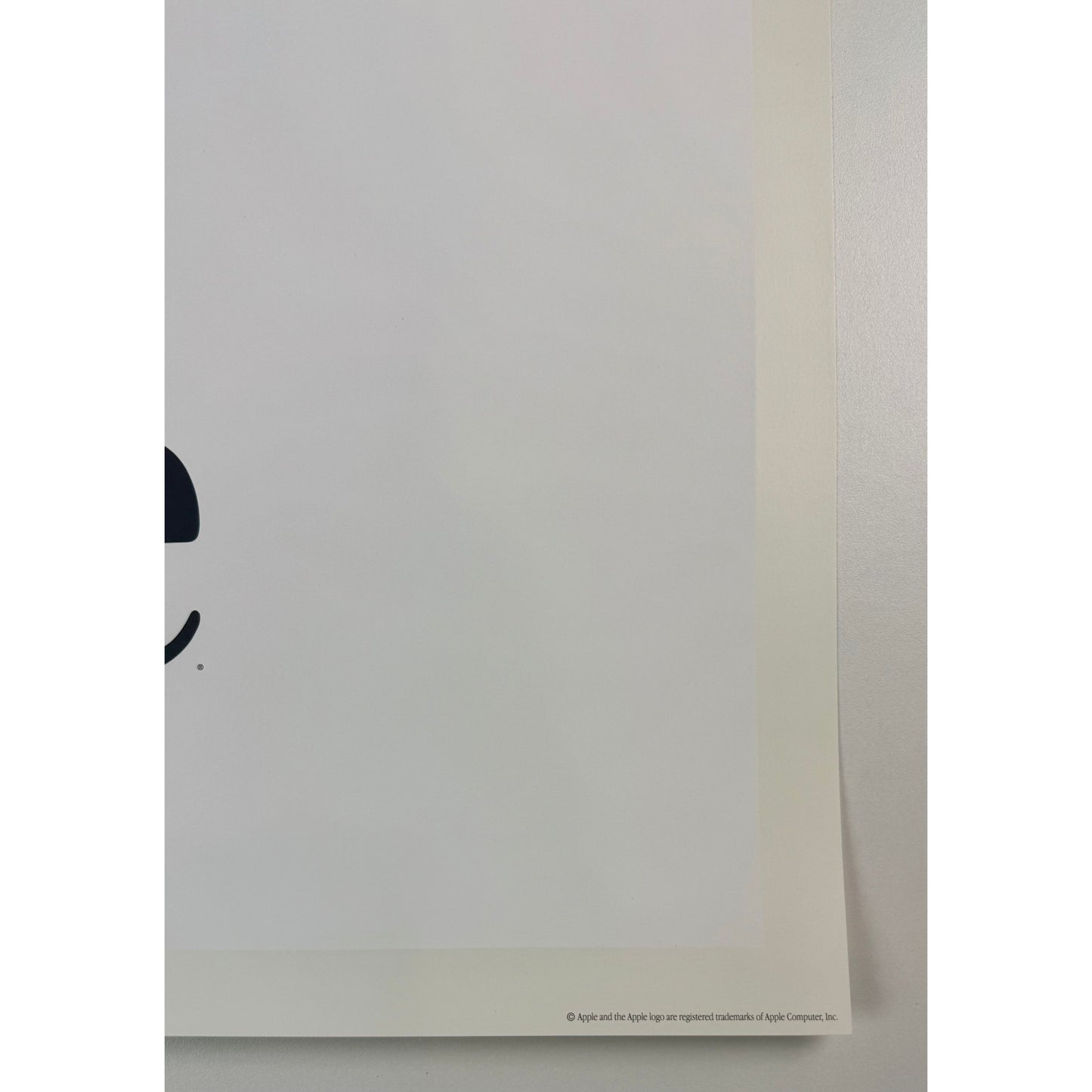 ORIGINAL POSTER - 1980 - APPLE RAINBOW LOGO