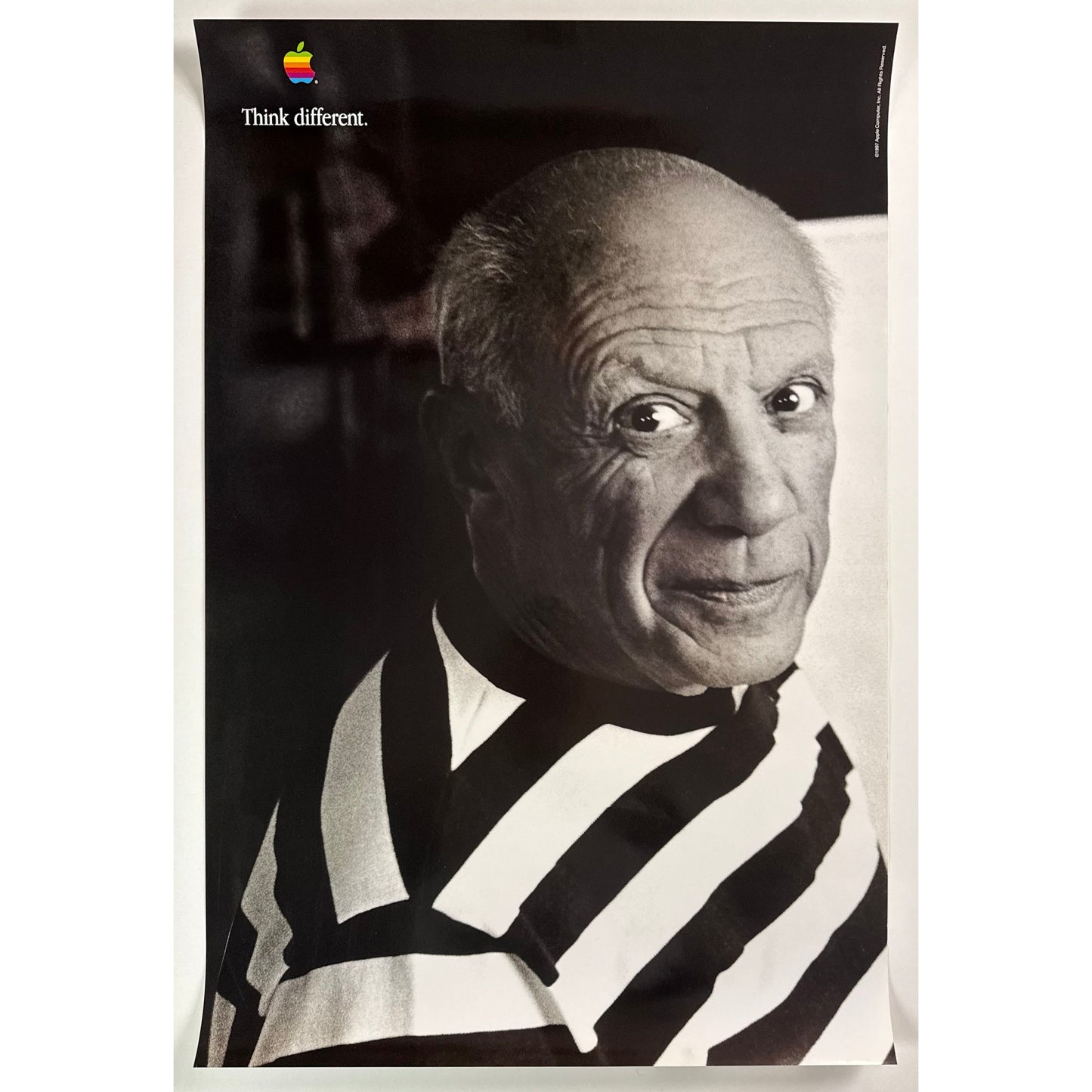 ORIGINAL POSTER - 1997 - APPLE THINK DIFFERENT (PICASSO)