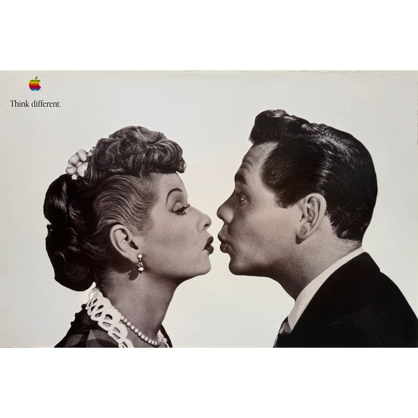 ORIGINAL POSTER - 1998 - APPLE THINK DIFFERENT (LUCILLE BALL & DESI ARNAZ)