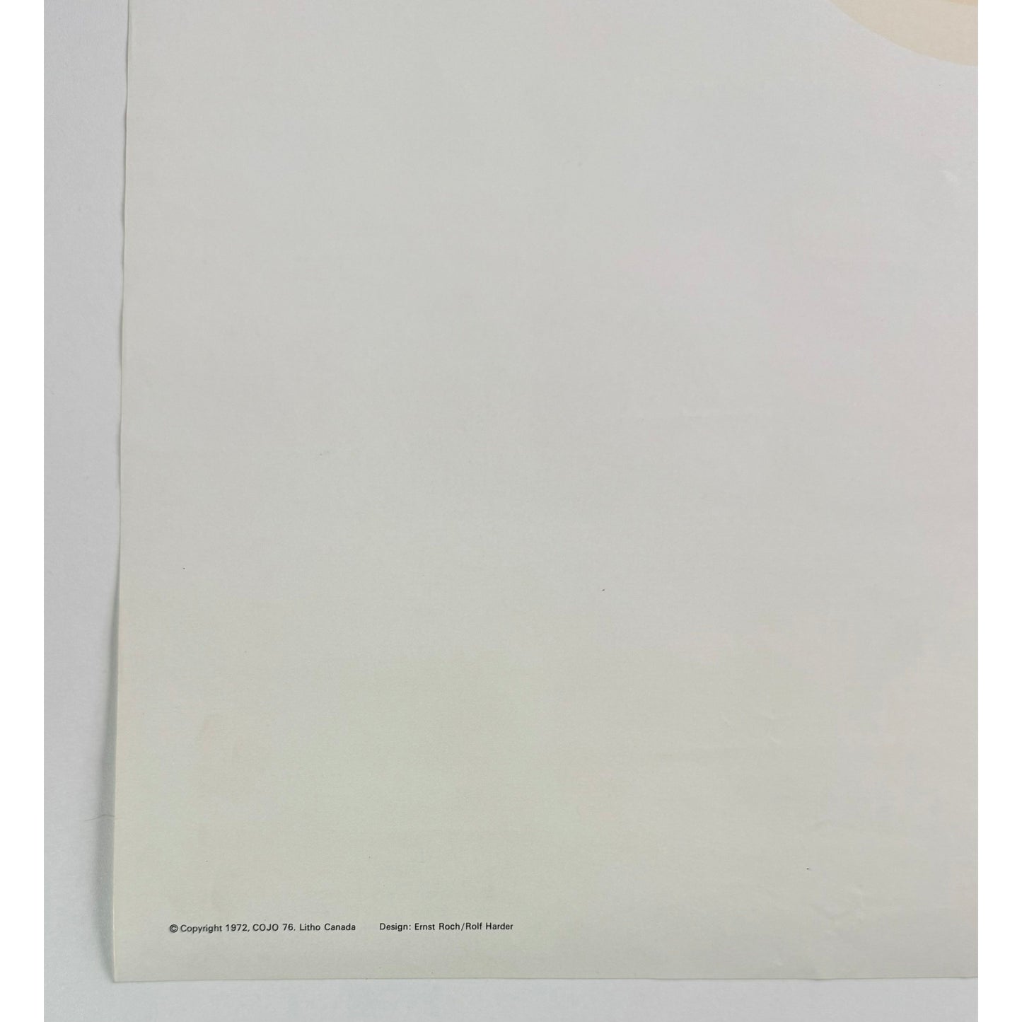ORIGINAL POSTER - 1972 - 1976 MONTREAL OLYMPICS LOGO (COLOURED RINGS)