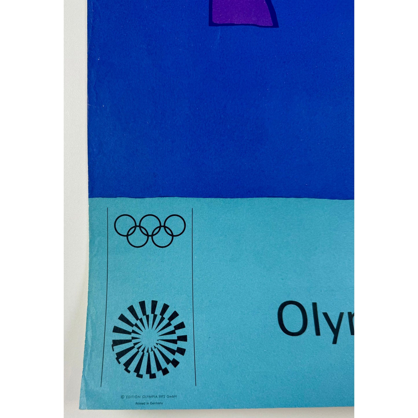 ORIGINAL POSTER - 1972 - OLYMPISCHE SPIELE MUNCHEN 1972 (ABSTRACT COMPOSITION)