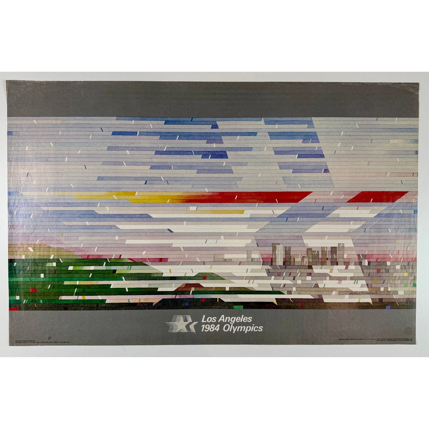 ORIGINAL POSTER - 1980 - LOS ANGELES 1984 OLYMPICS (STAR)
