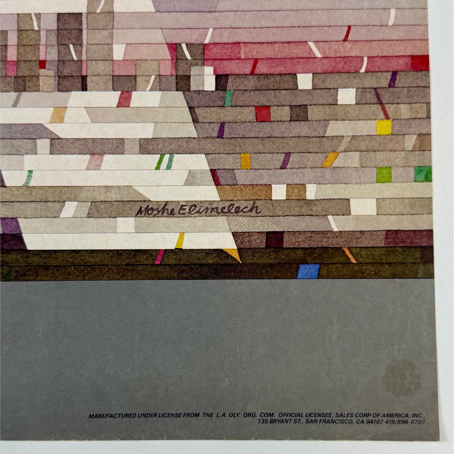 ORIGINAL POSTER - 1980 - LOS ANGELES 1984 OLYMPICS (STAR)