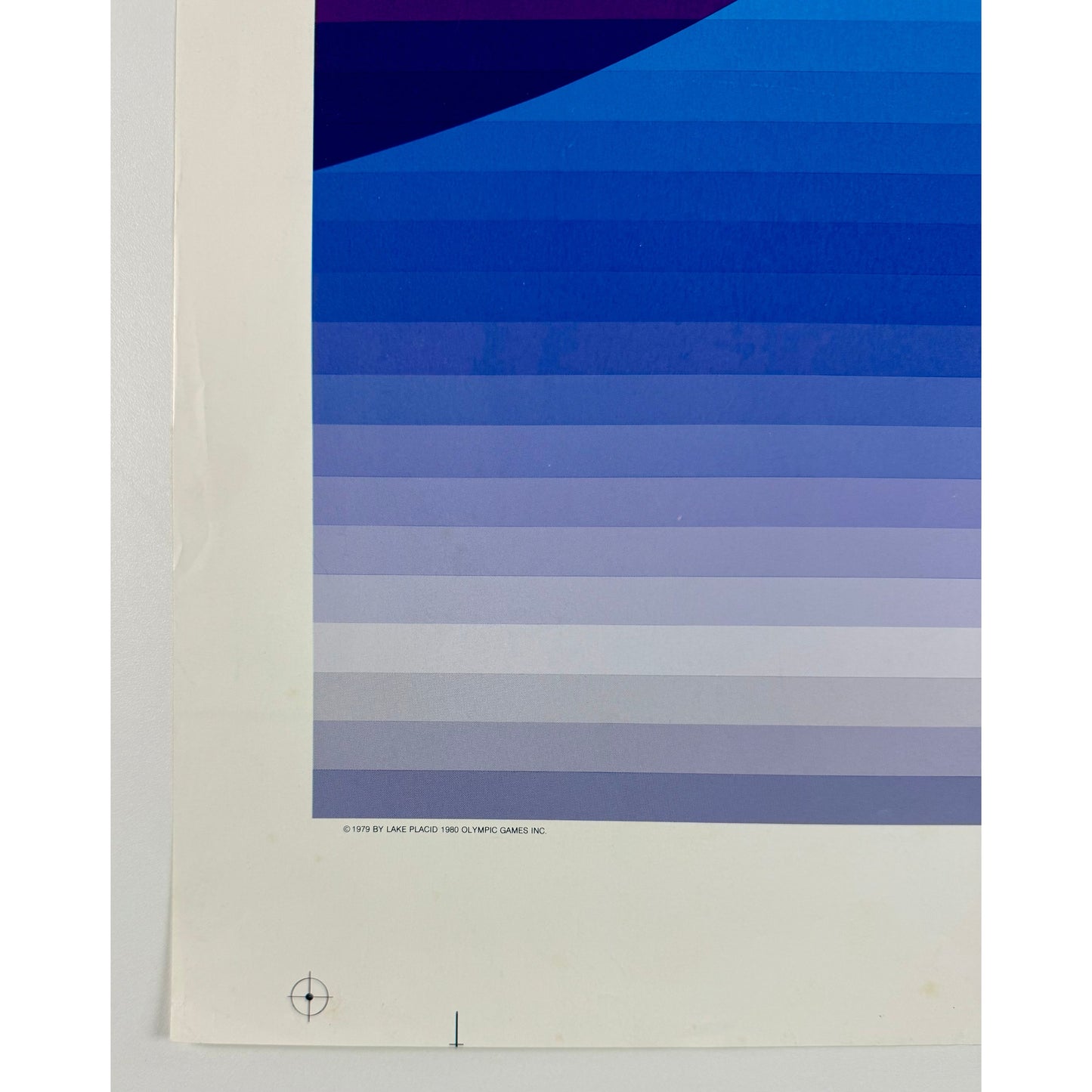 ORIGINAL POSTER - 1979 - LAKE PLACID 1980 XIII OLYMPIC WINTER GAMES (TEST PRINT)