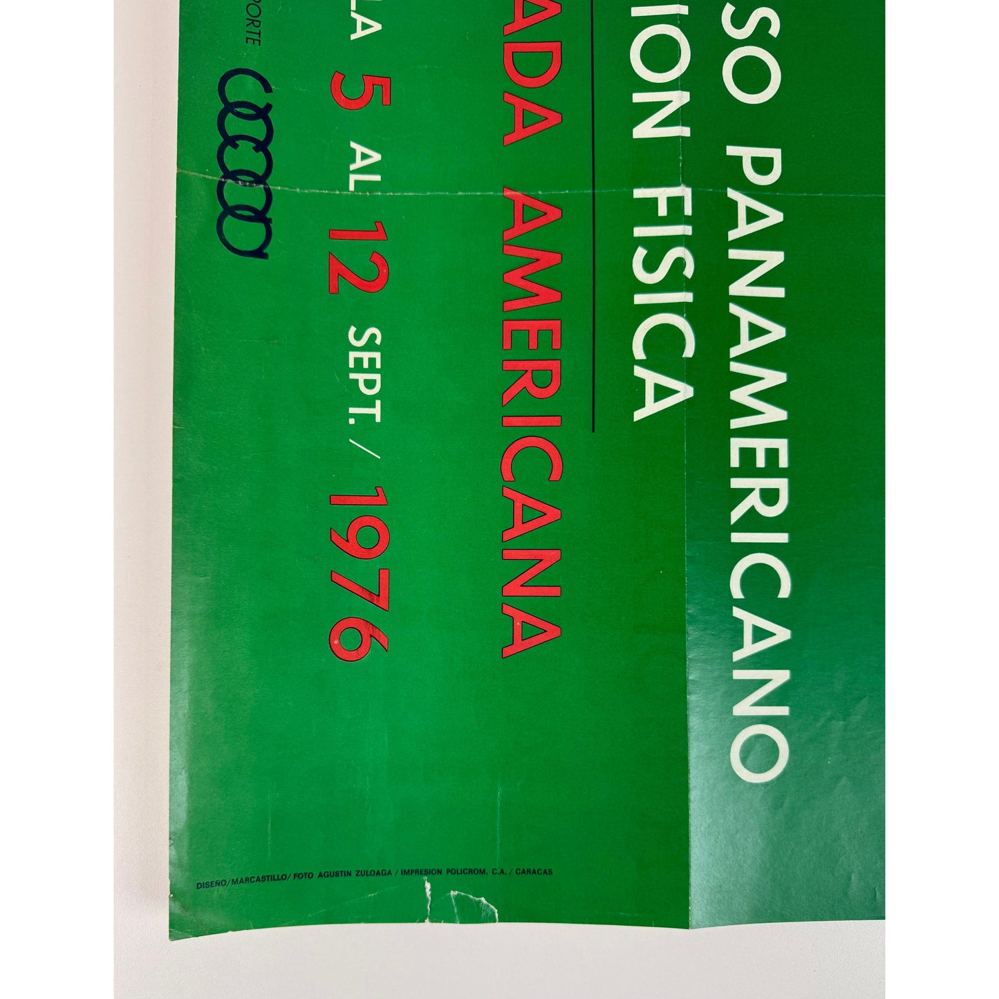 ORIGINAL POSTER - 1976 - CONGRESO PANAMERICANO DE EDUCACION FISICA