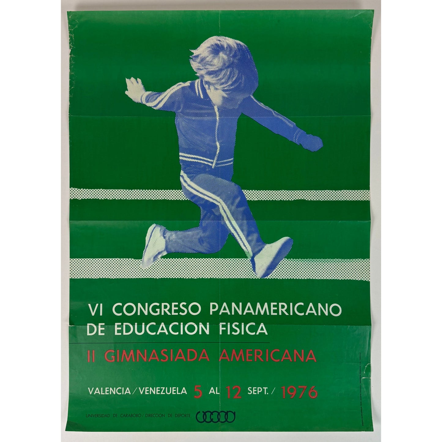 ORIGINAL POSTER - 1976 - CONGRESO PANAMERICANO DE EDUCACION FISICA