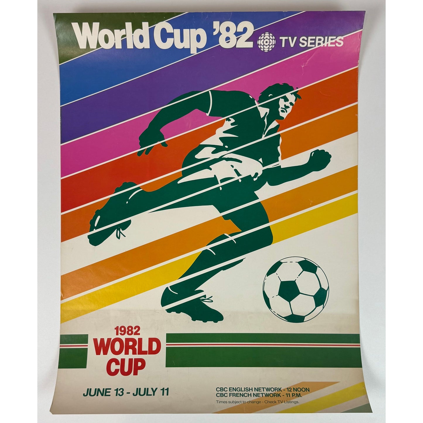 ORIGINAL POSTER - 1982 - WORLD CUP '82 (CBC TV SERIES)