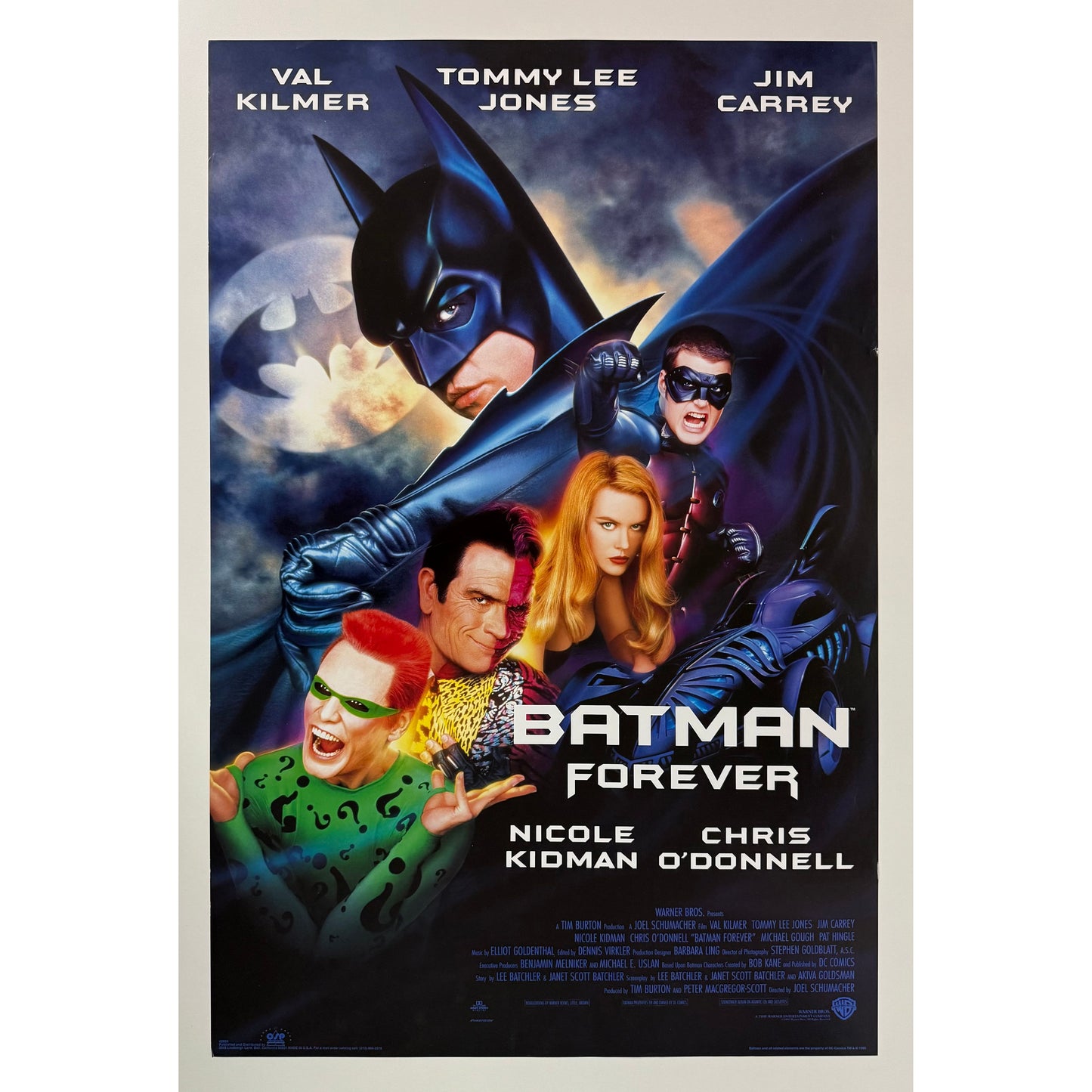 ORIGINAL POSTER - 1995 - BATMAN FOREVER (THE MOVIE)