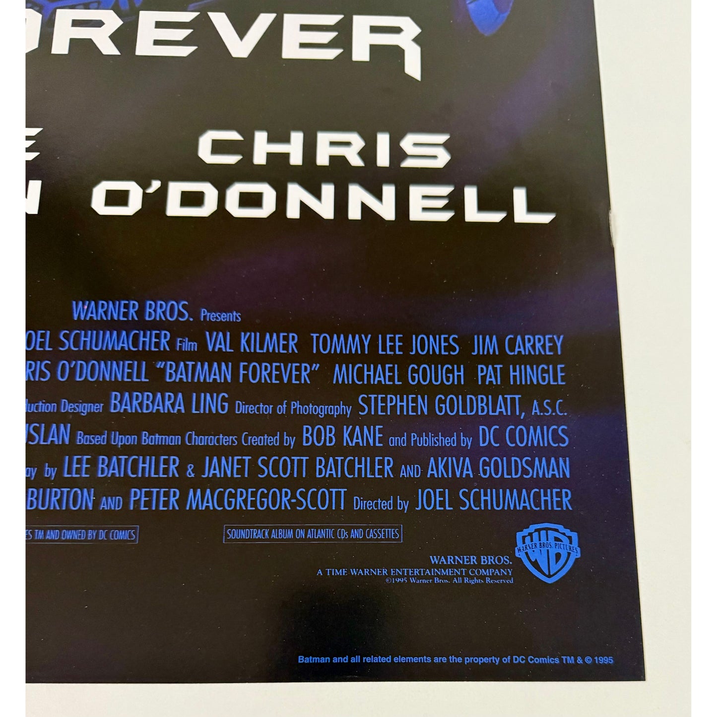 ORIGINAL POSTER - 1995 - BATMAN FOREVER (THE MOVIE)