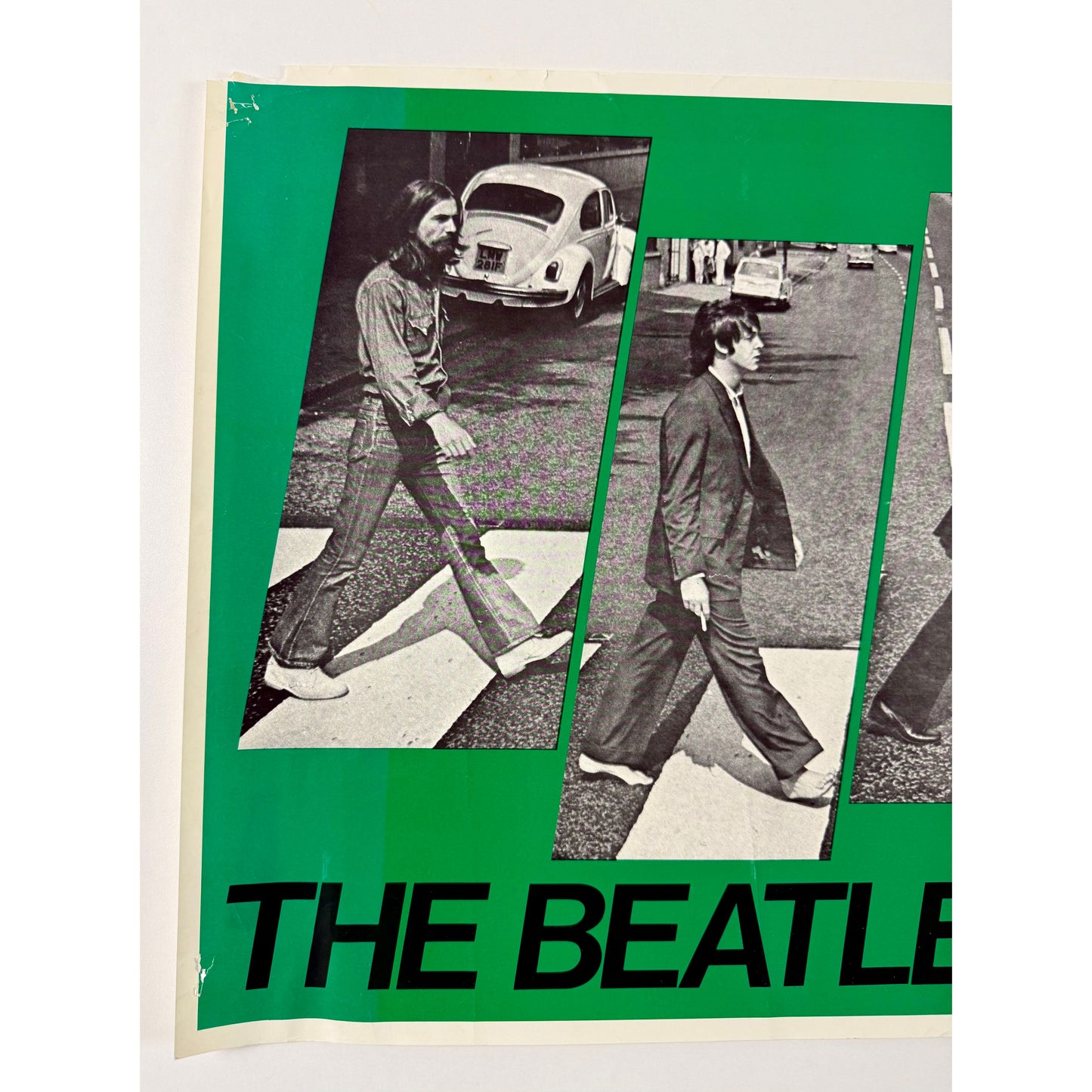 ORIGINAL POSTER - 1973 - THE BEATLES (ABBEY ROAD ALBUM) ON SALE PROMO