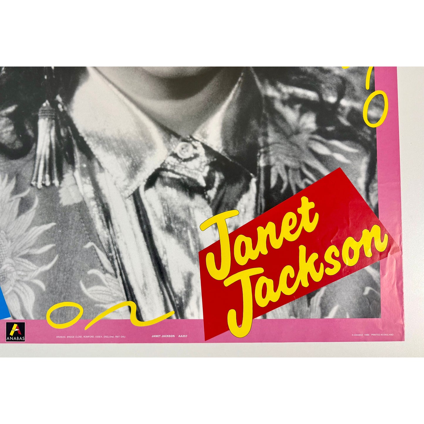 ORIGINAL POSTER - 1986 - JANET JACKSON