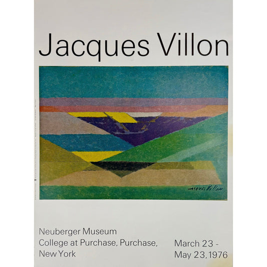 ORIGINAL POSTER - 1976 - JACQUES VILLON NEUBERGER MUSEUM NY