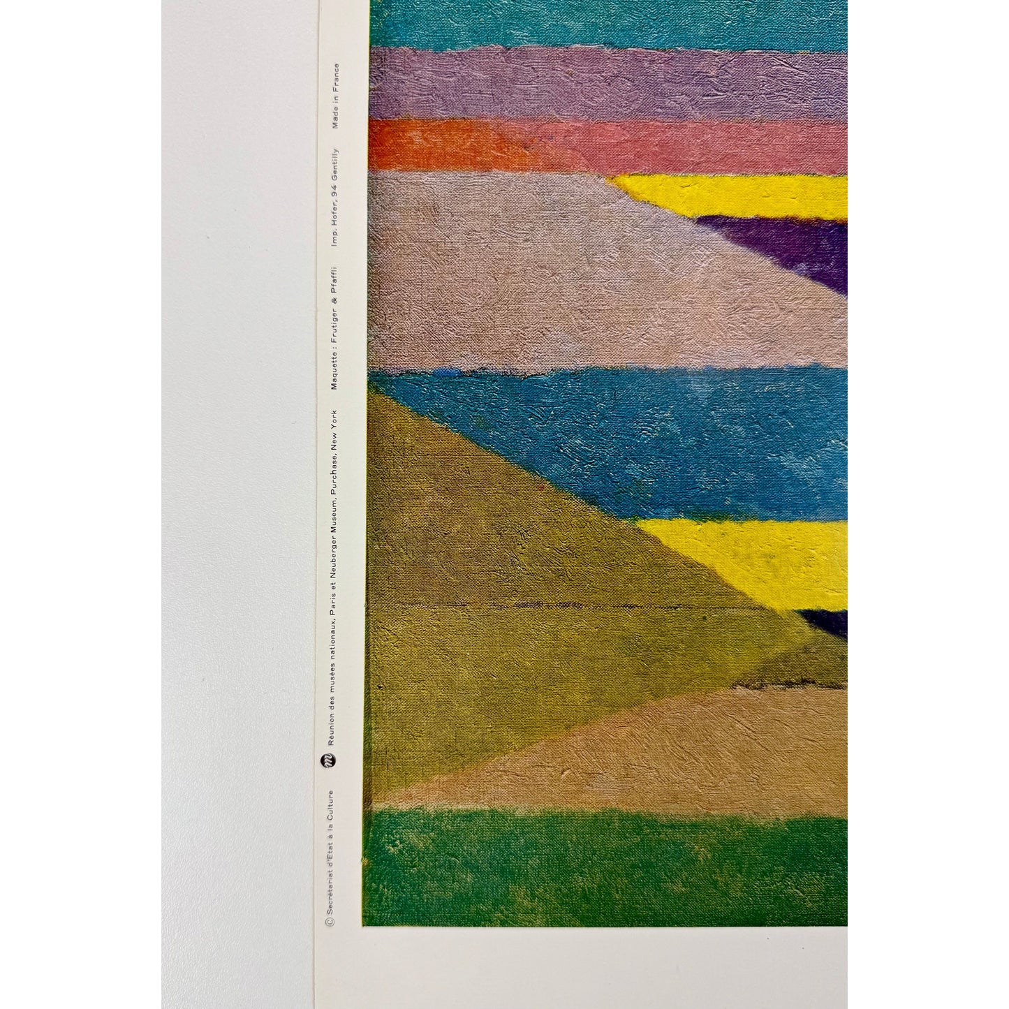 ORIGINAL POSTER - 1976 - JACQUES VILLON NEUBERGER MUSEUM NY