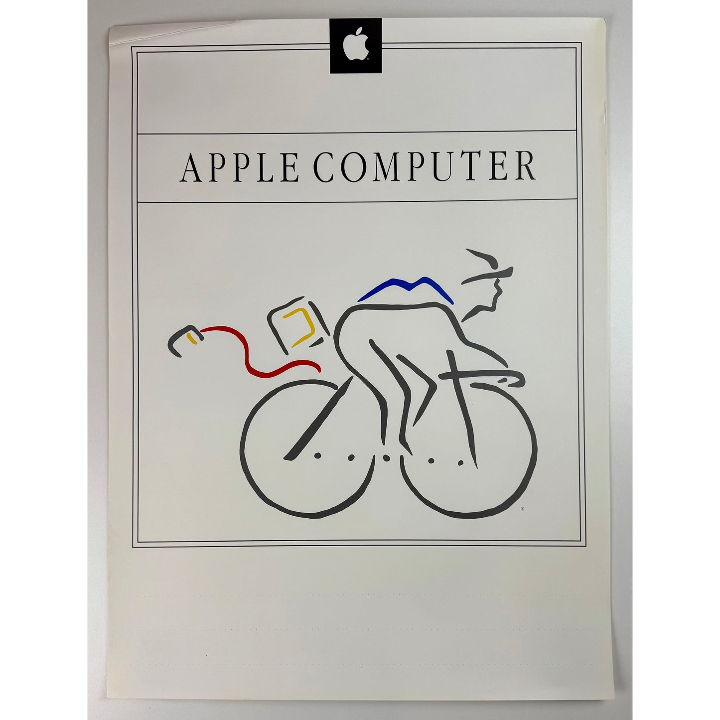 ORIGINAL POSTER - 1980s - WHEELS FOR THE MIND (PICASSO) (APPLE COMPUTER)