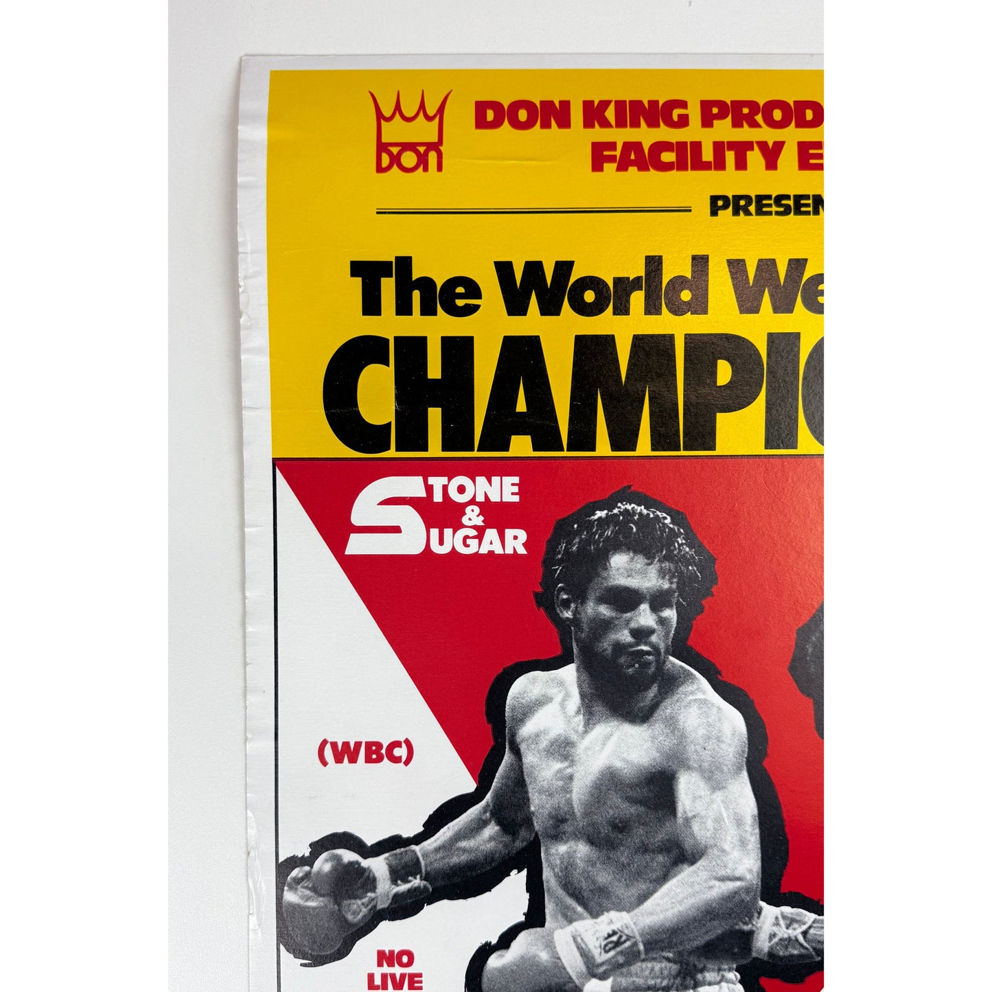 ORIGINAL POSTER - 1980 - BOXING FIGHT CARD - DURAN Vs LEONARD