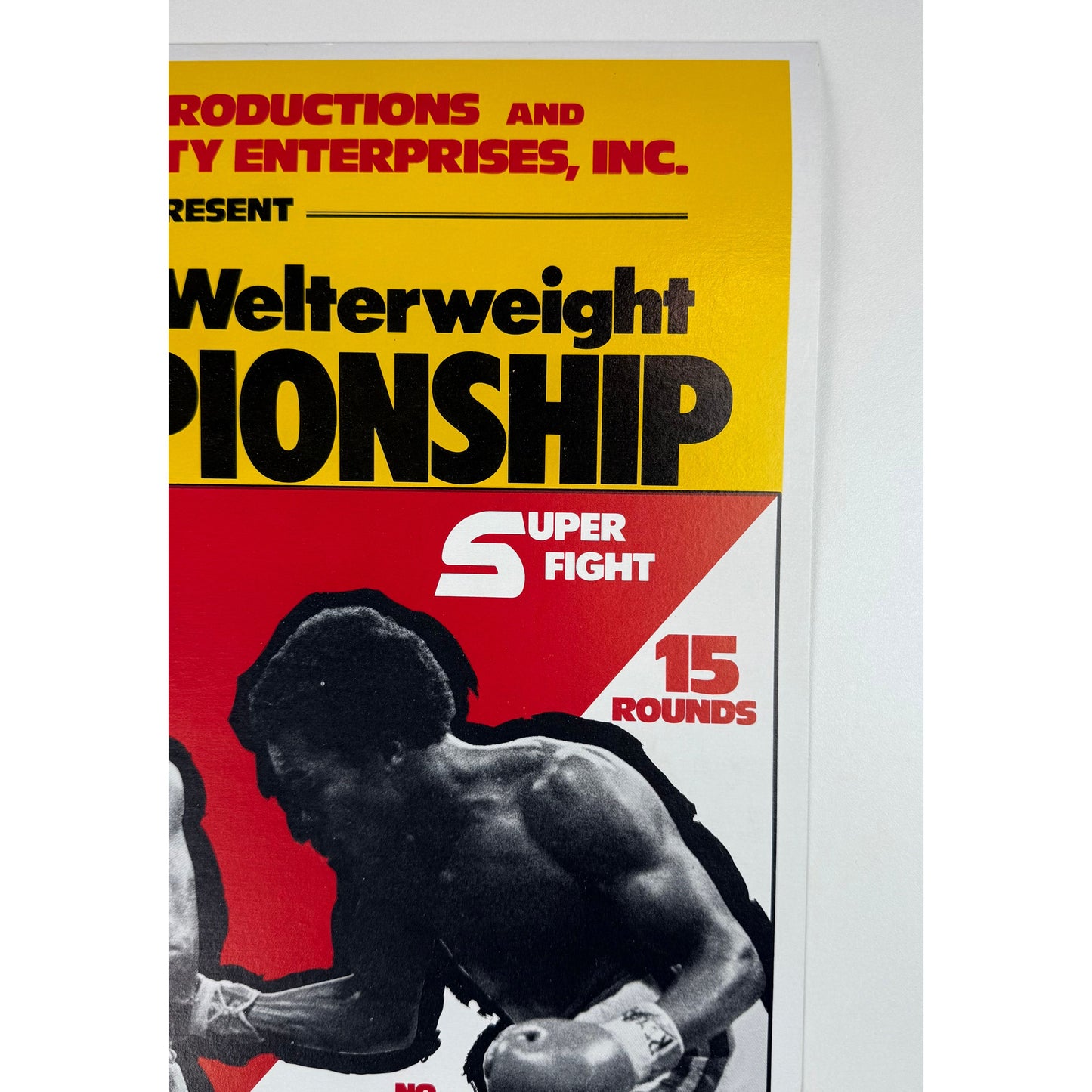 ORIGINAL POSTER - 1980 - BOXING FIGHT CARD - DURAN Vs LEONARD