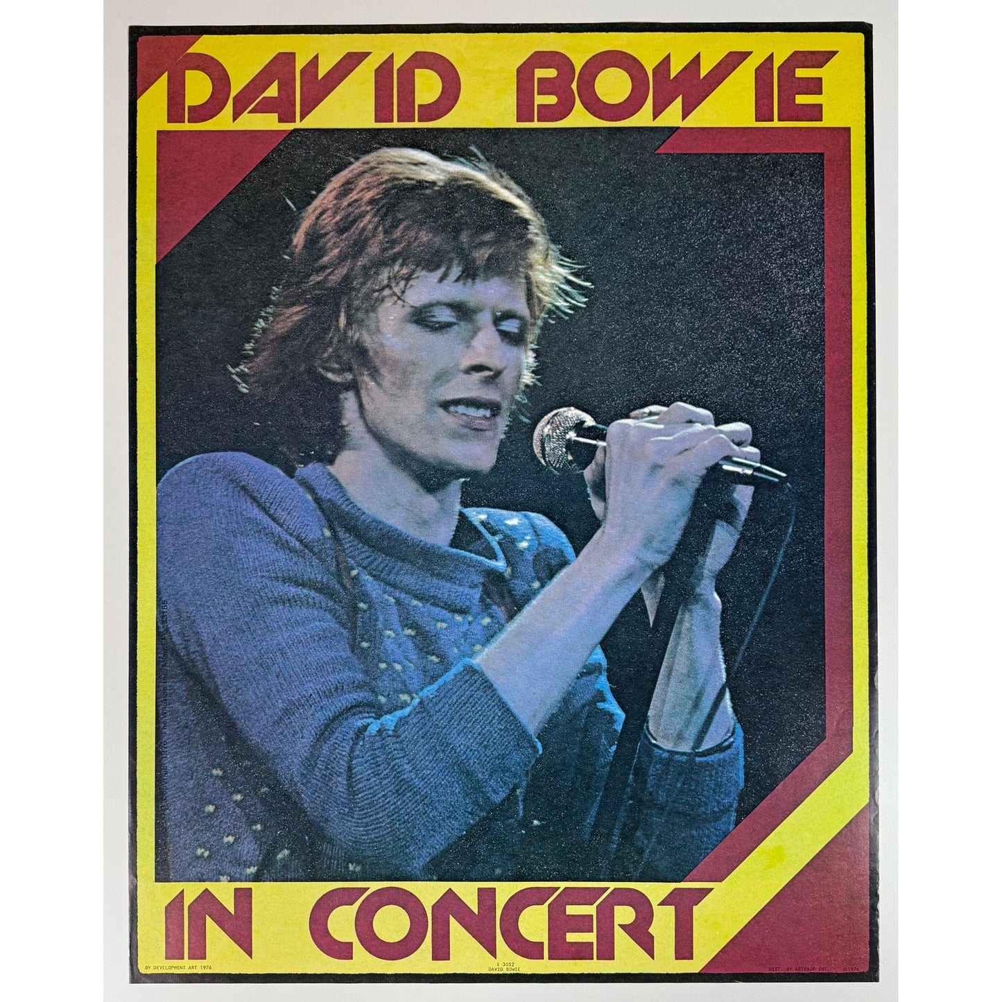 ORIGINAL POSTER - 1976 - DAVID BOWIE IN CONCERT