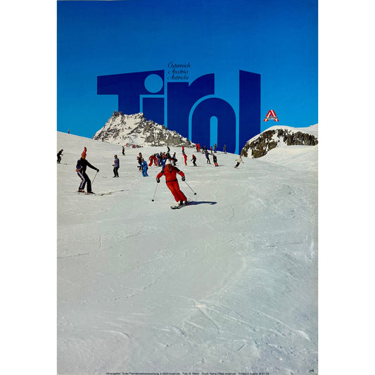 ORIGINAL POSTER - 1981 - TIROL INNSBRUCK AUSTRIA (SKI)