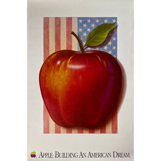 ORIGINAL POSTER - 1980s - APPLE / BUILDING AN AMERICAN DREAM