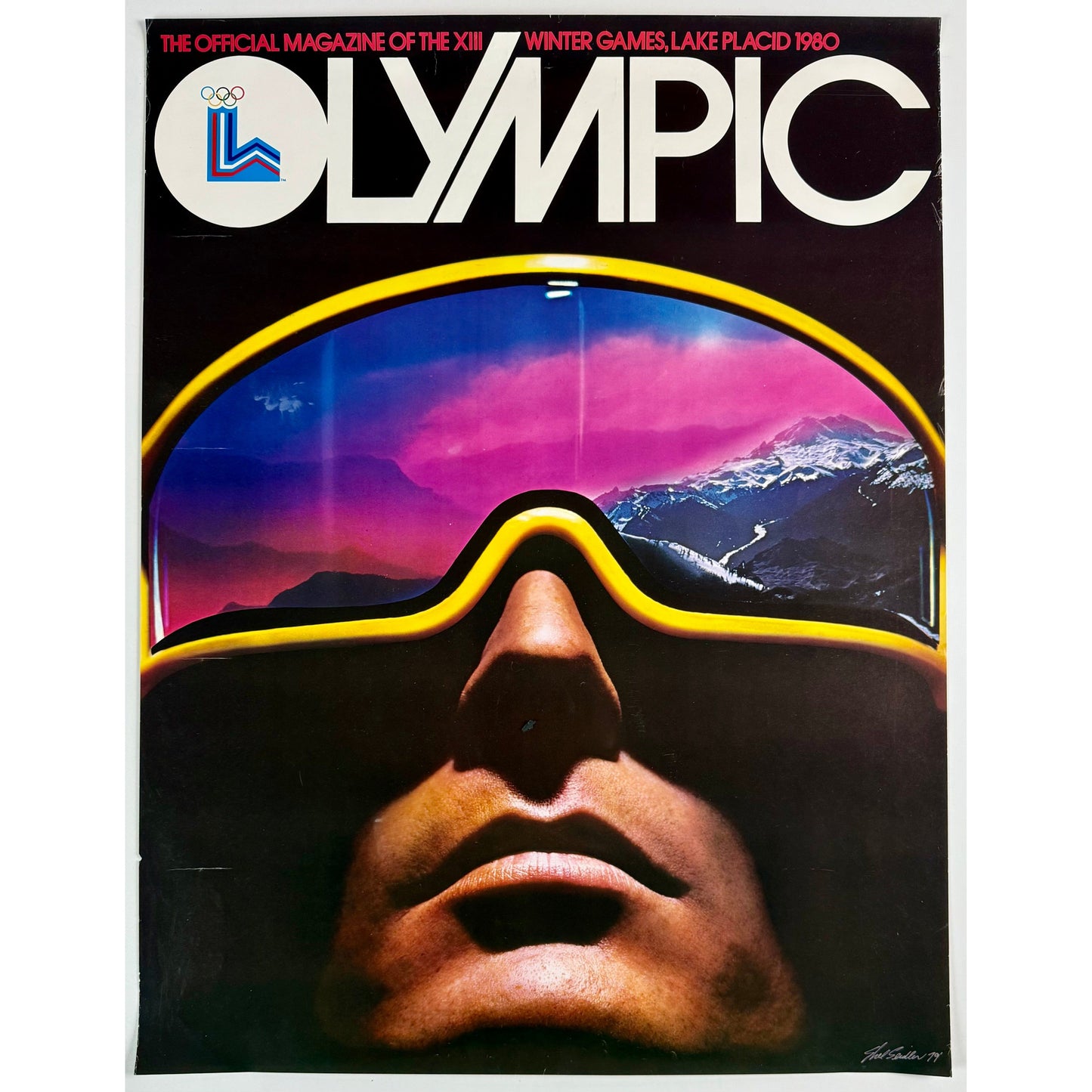 ORIGINAL POSTER - 1979 - OLYMPIC LAKE PLACID 1980 (OFFICIAL MAGAZINE)