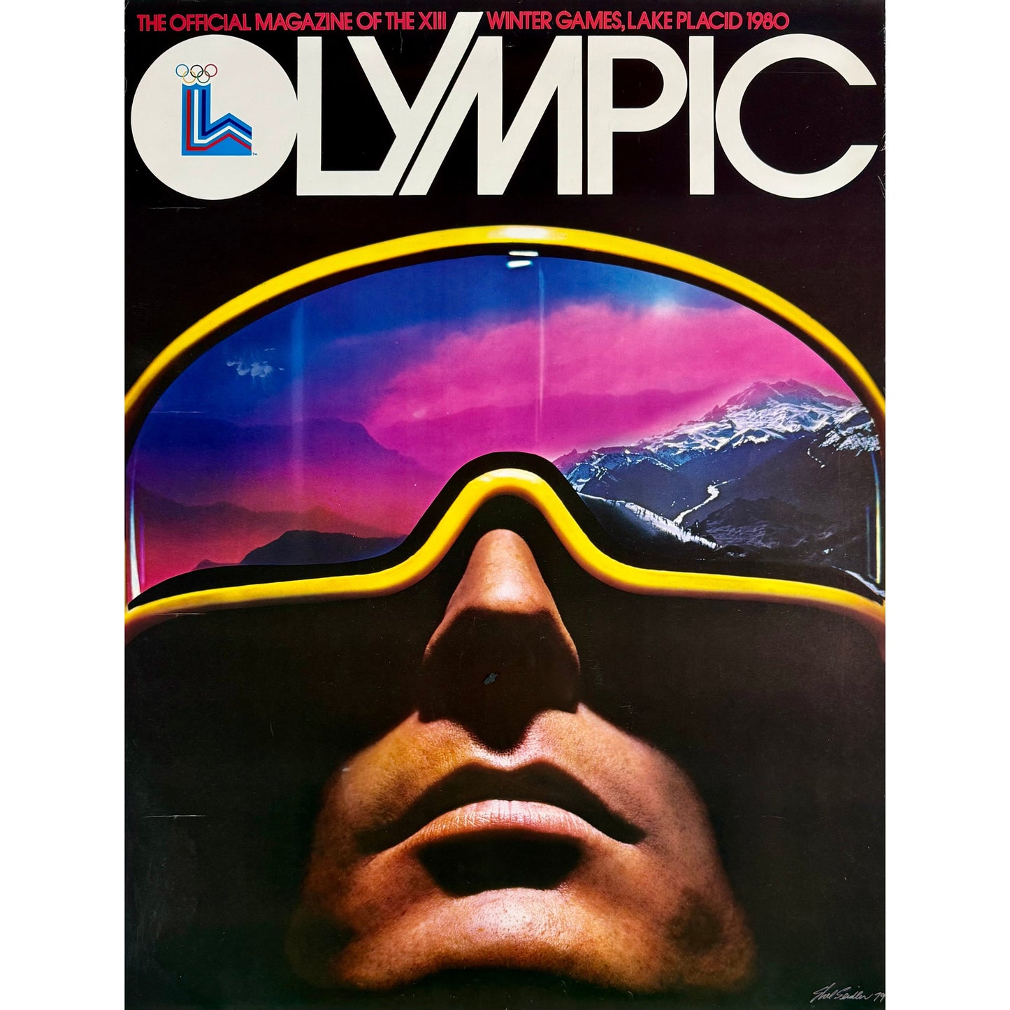 ORIGINAL POSTER - 1979 - OLYMPIC LAKE PLACID 1980 (OFFICIAL MAGAZINE)