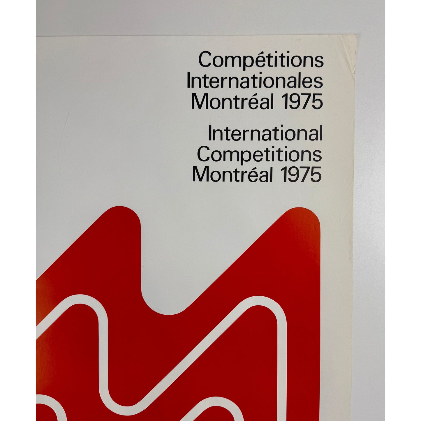 ORIGINAL POSTER - 1975 - INTERNATIONAL COMPETITIONS MONTREAL 1975