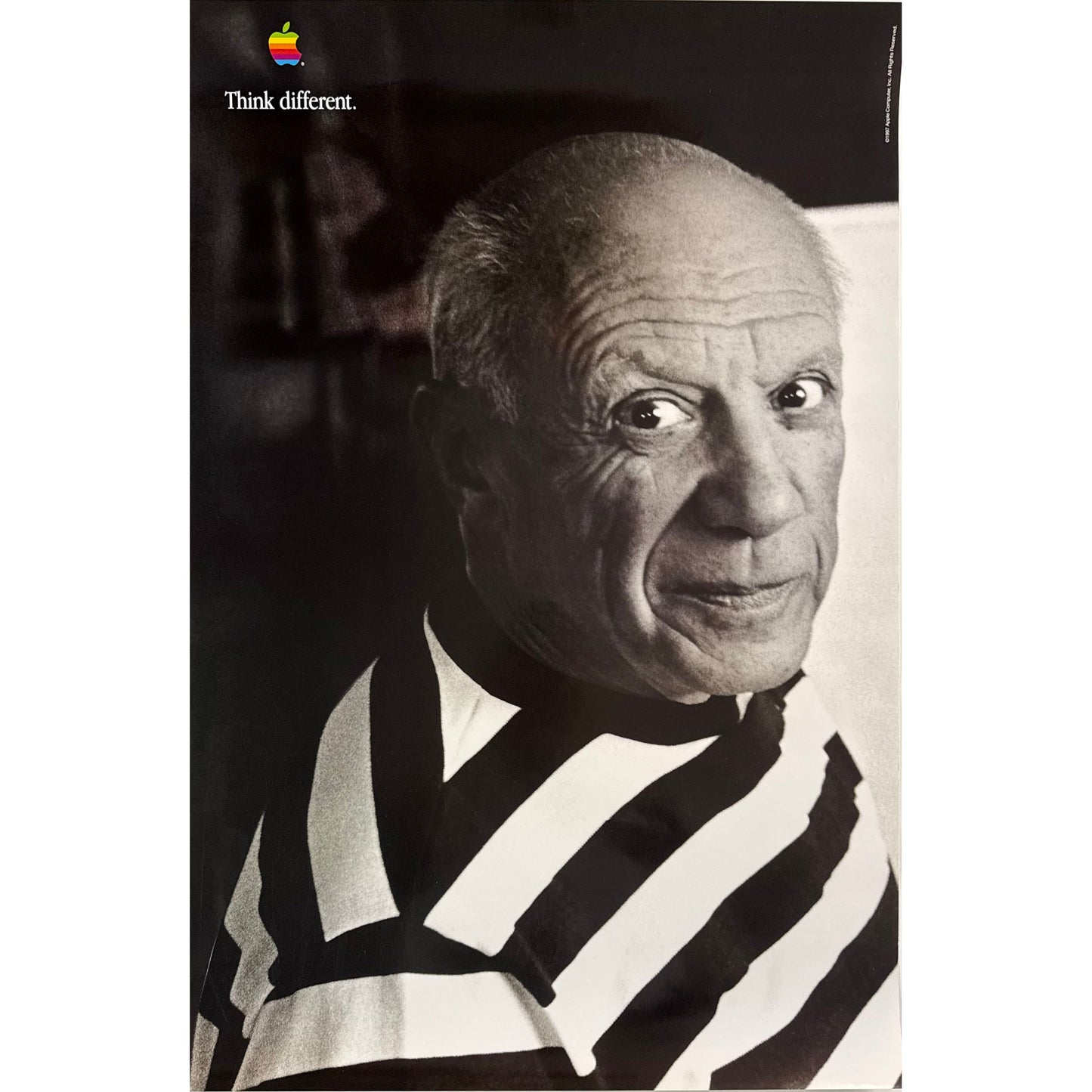 ORIGINAL POSTER - 1997 - APPLE THINK DIFFERENT (PICASSO)