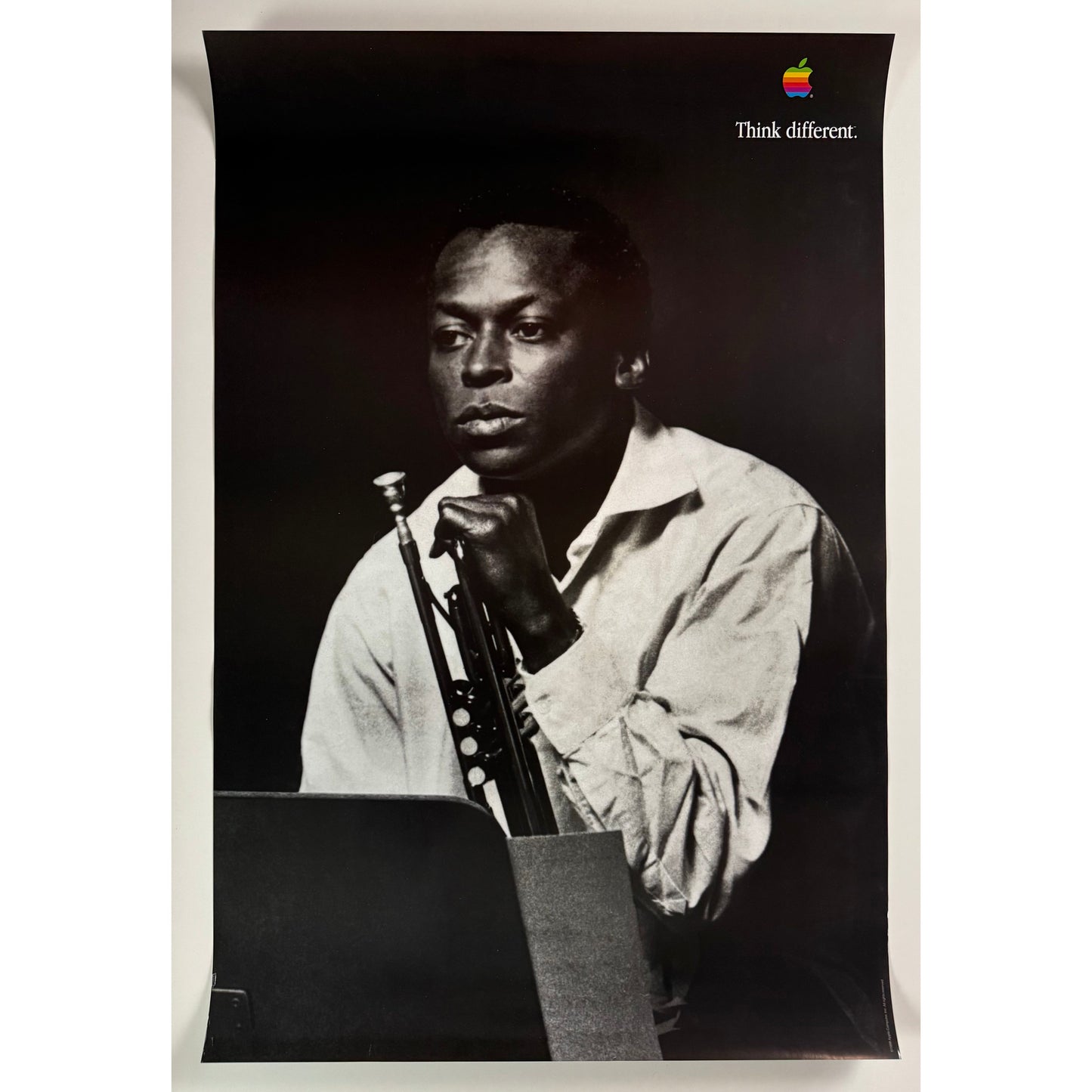 ORIGINAL POSTER - 1998 - APPLE THINK DIFFERENT (MILES DAVIS)