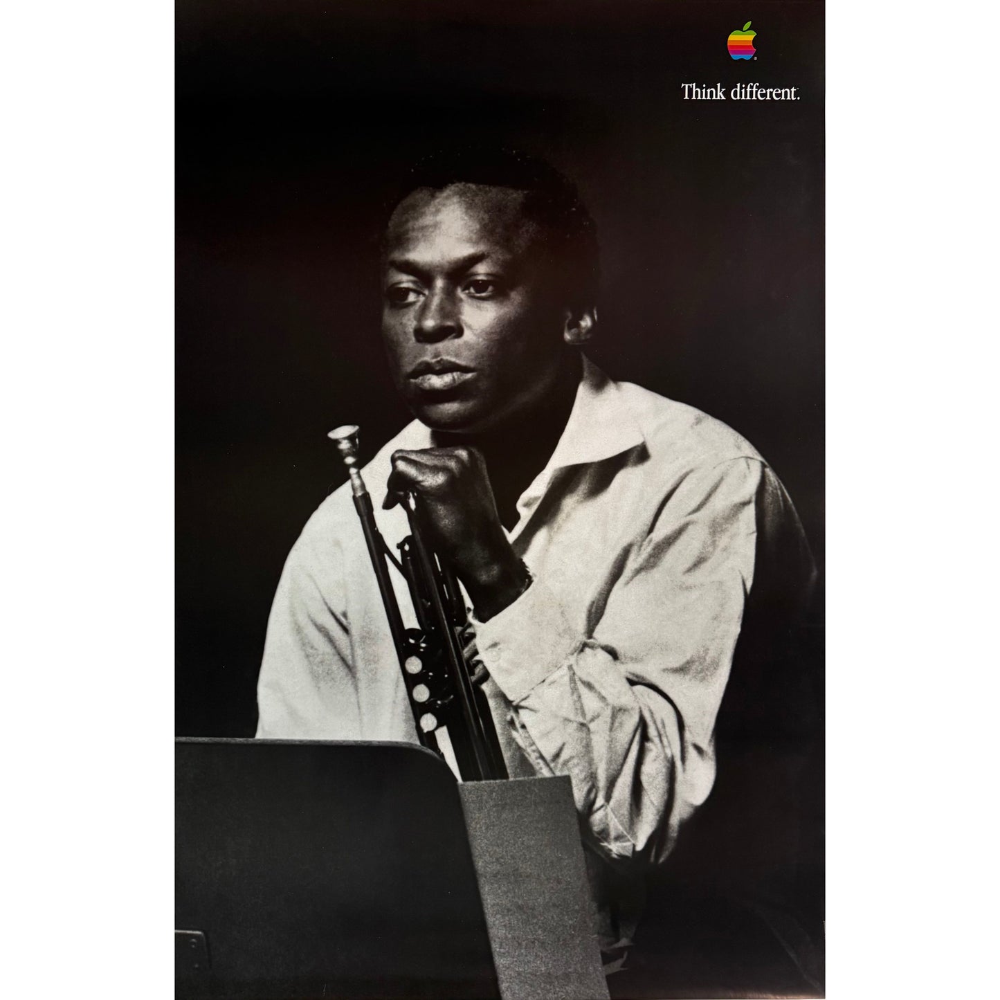 ORIGINAL POSTER - 1998 - APPLE THINK DIFFERENT (MILES DAVIS)