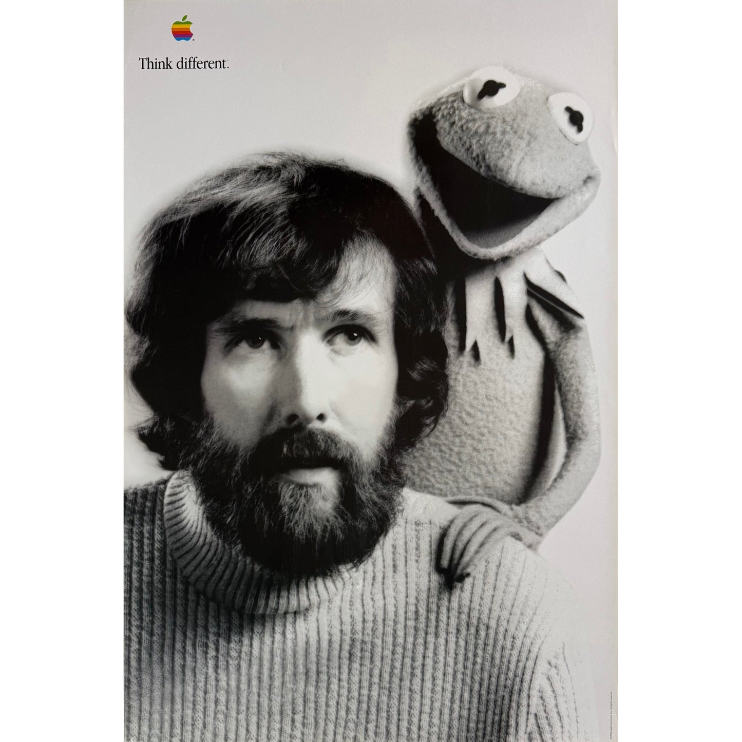 ORIGINAL POSTER - 1998 - APPLE THINK DIFFERENT (JIM HENSON)