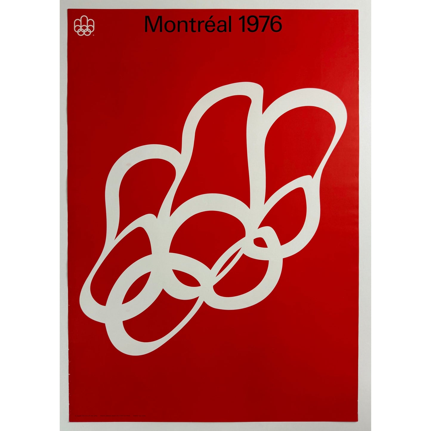 ORIGINAL POSTER - 1972 - 1976 MONTREAL OLYMPICS LOGO (WAVY LOGO)