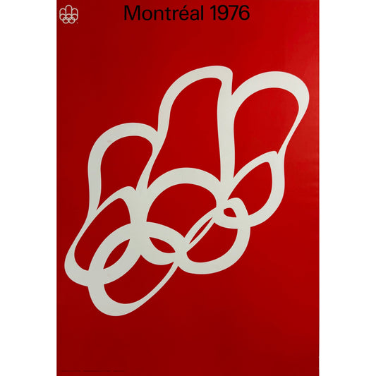 ORIGINAL POSTER - 1972 - 1976 MONTREAL OLYMPICS LOGO (WAVY LOGO)