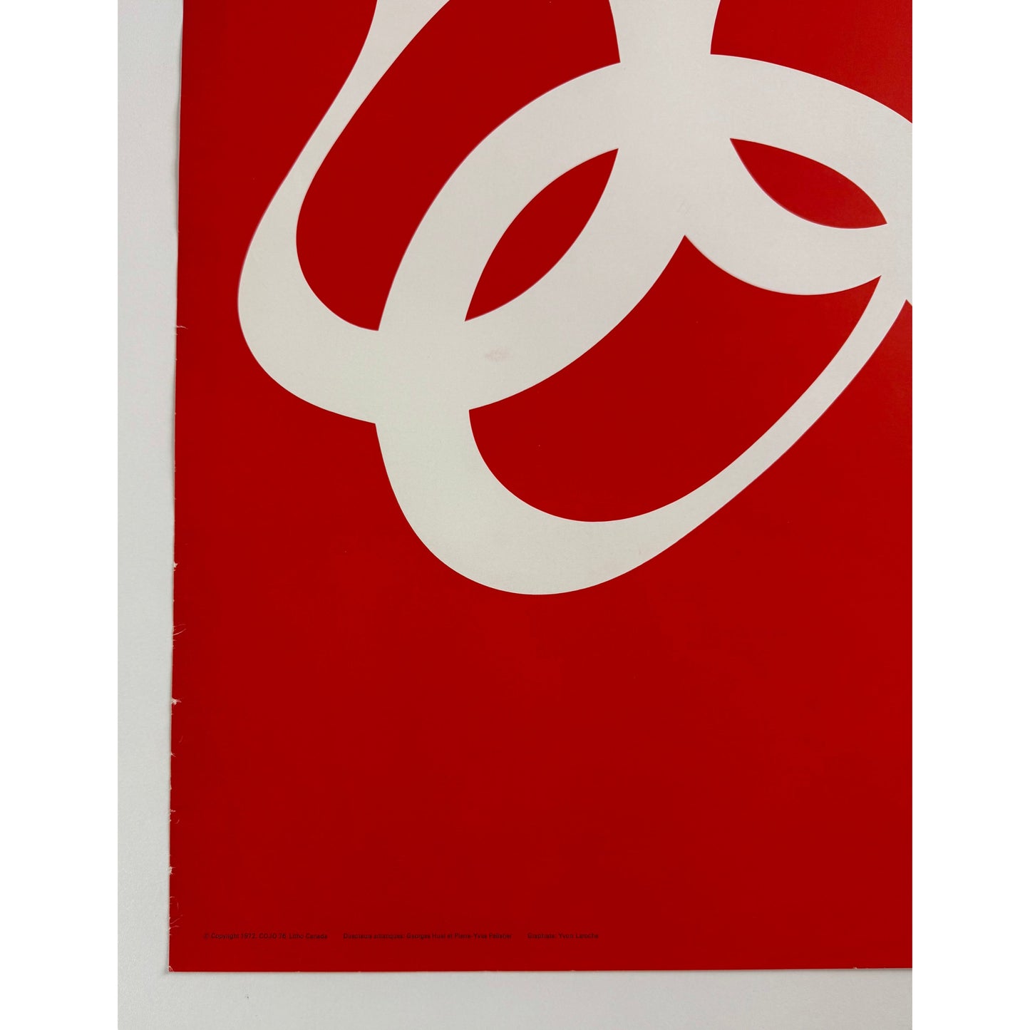 ORIGINAL POSTER - 1972 - 1976 MONTREAL OLYMPICS LOGO (WAVY LOGO)