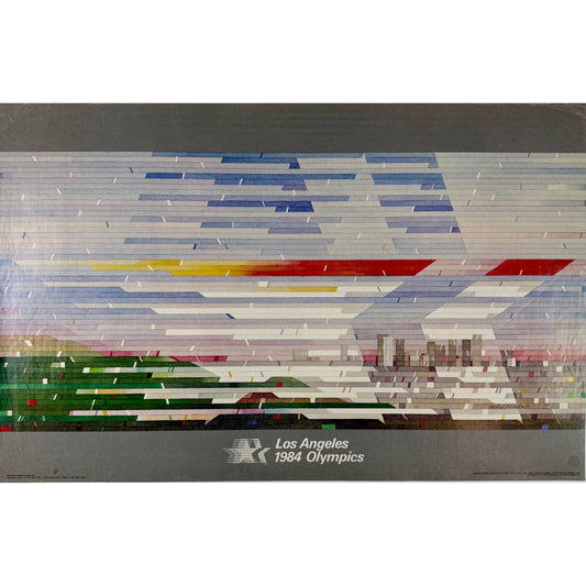 ORIGINAL POSTER - 1980 - LOS ANGELES 1984 OLYMPICS (STAR)