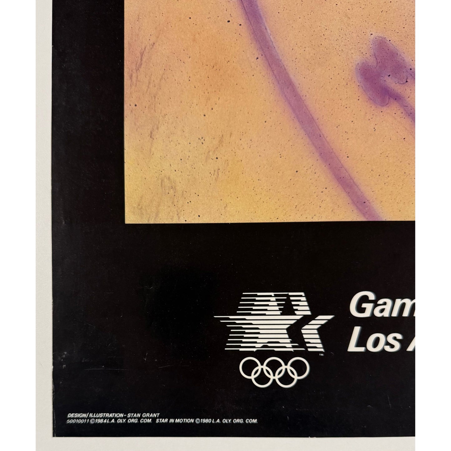 ORIGINAL POSTER - 1980 - LOS ANGELES 1984 OLYMPICS (AERIAL BIKING)