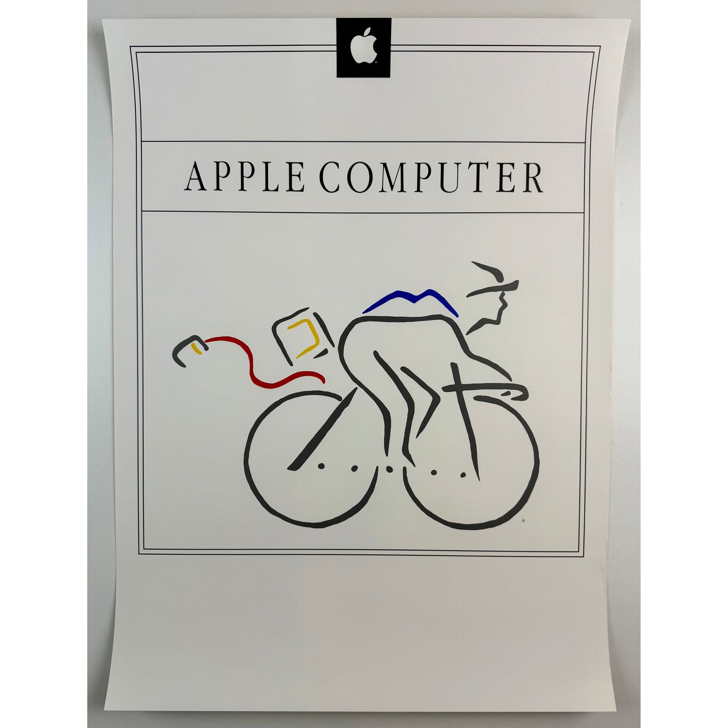 ORIGINAL POSTER - 1980s - WHEELS FOR THE MIND (PICASSO) (APPLE COMPUTER)